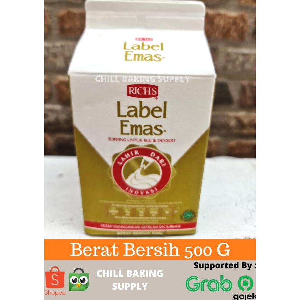 

Rich Gold Label Whipping Cream - 500 GR murah