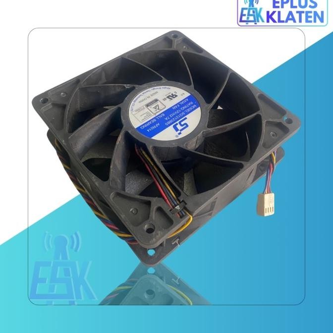 Kipas Dc Sj Axial 12Cm 12V 2.7A Fan Server Mining Pc Rig Ball Bearing Highspeed - Kp389 New Stok