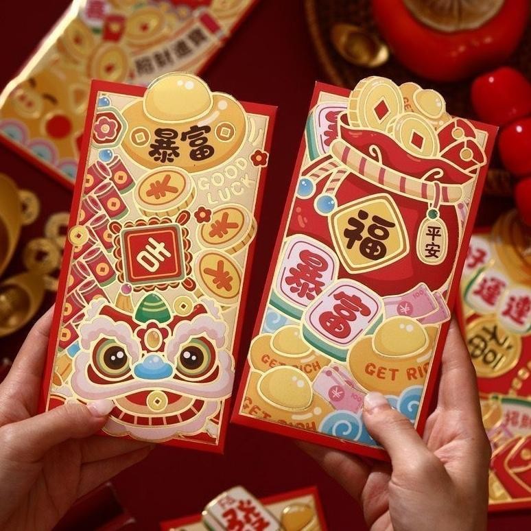 

yt- ANGPAO PREMIUM KUPING 3D SNAKE YEAR IMLEK 2025 ISI 6 PCS hongpao amplop tahun ular sincia sinchia cin panjang Termurah
