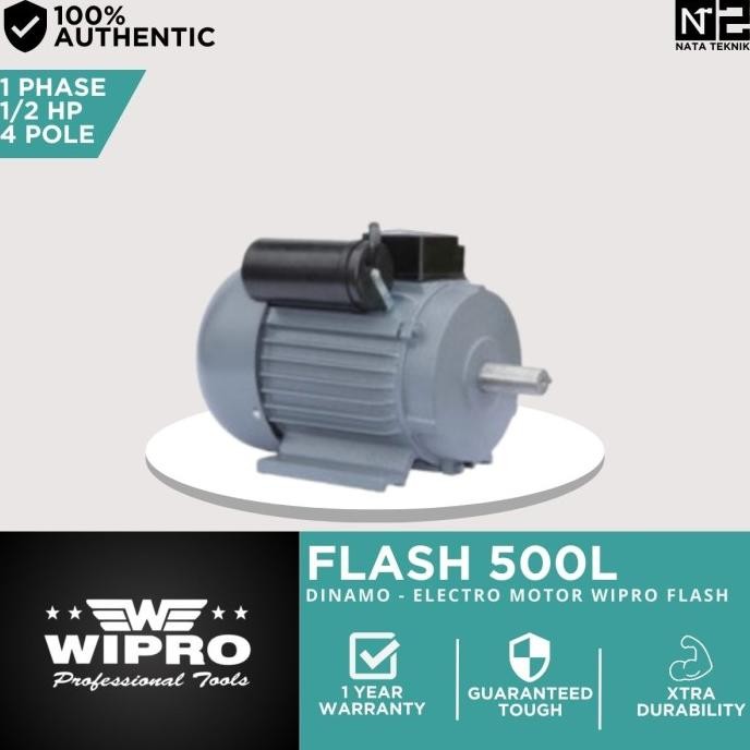 Wipro Dinamo 1/2 Hp Single Phase 4 Pole - Wipro Electric Motors 1/2 Hp New Stok