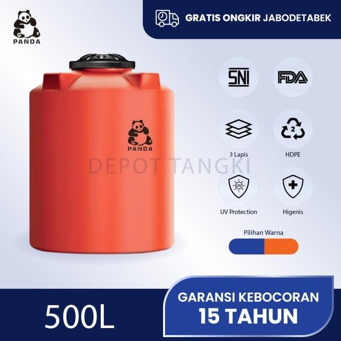 Tangki Toren Tandon Air Panda Pan 50 (500 Liter) New Stok