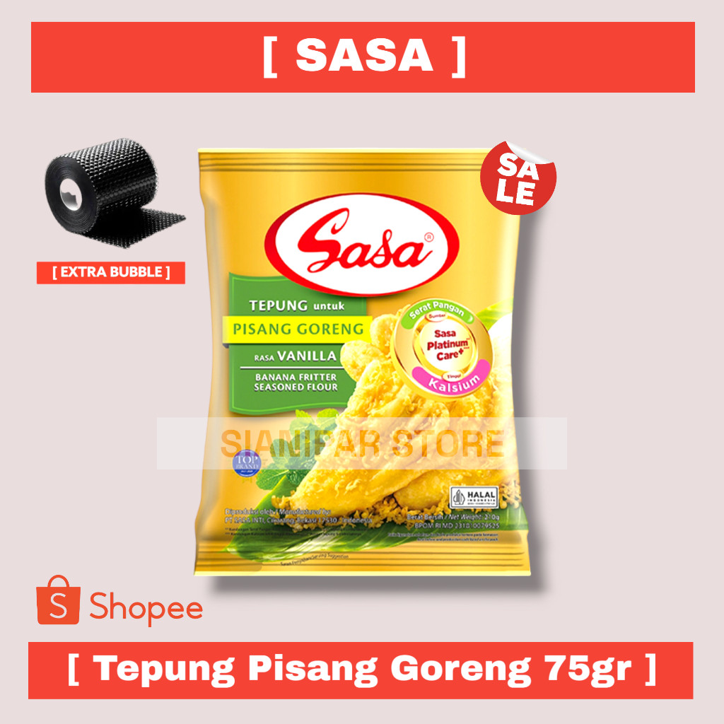 

SASA TEPUNG GORENG PISANG VANILA PCK 80/75g
