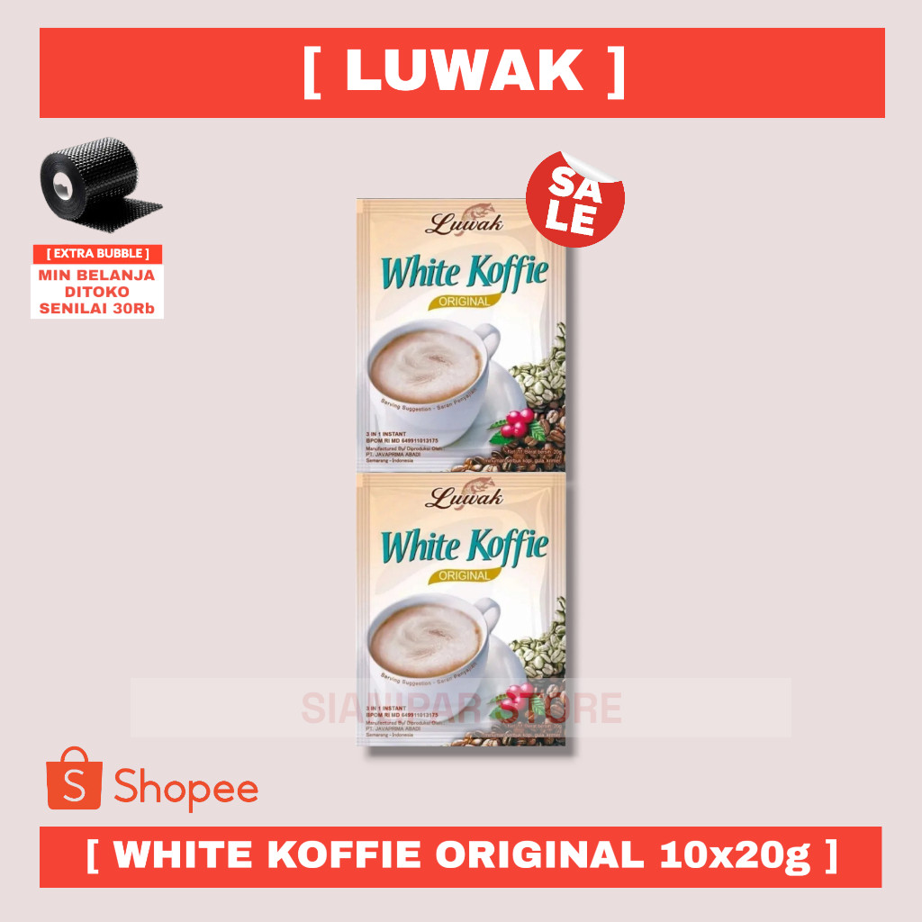 

LUWAK WHITE KOFFIE ORIGINAL RCG 10x20g