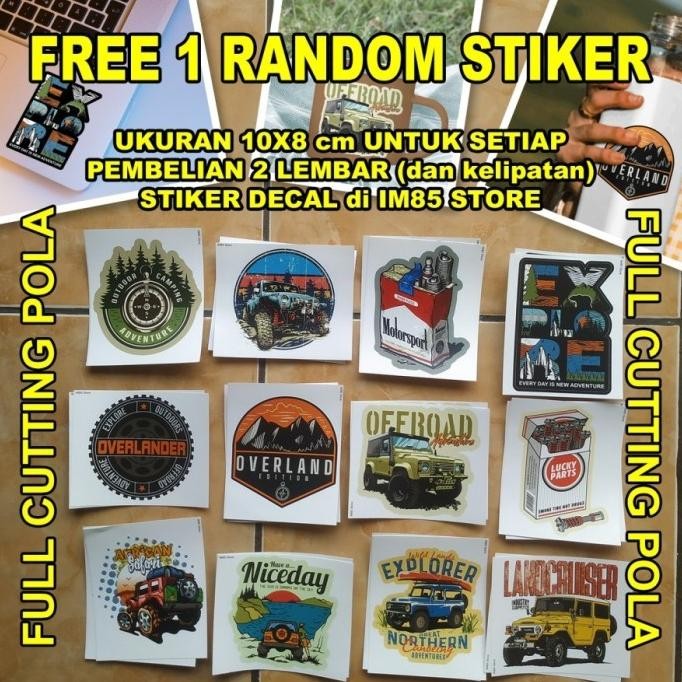 Stiker Decal RC Offroad 1/12 dan 1/16 Dakar21