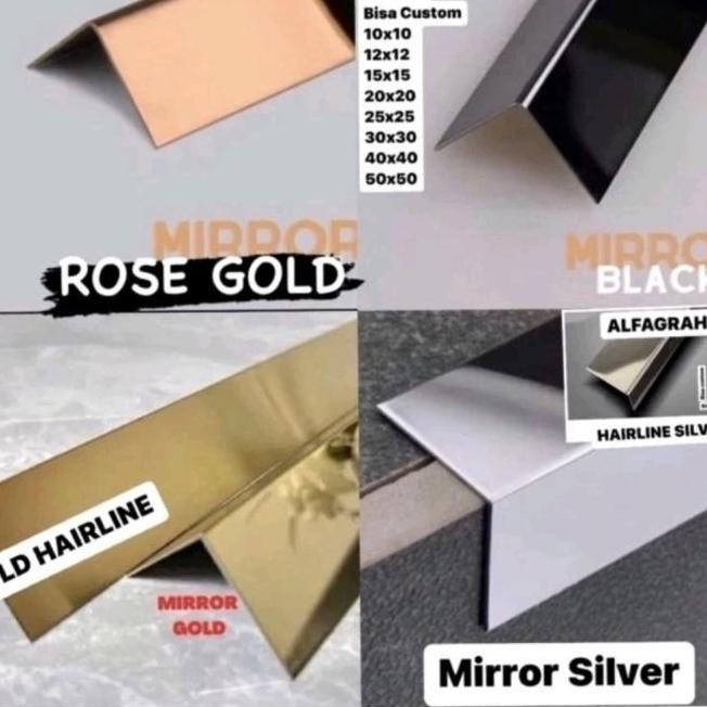 LIST L SIKU MIRROR GOLD MIRROR ROSEGOLD BLACK MIRROR GOLD HAIRLINE 201