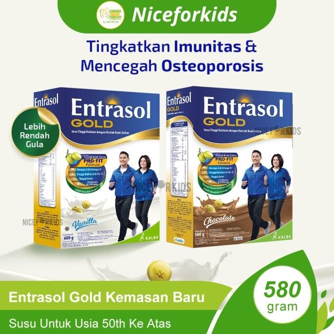 

Entrasol Gold 600 gram / Susu Membantu Memelihara Kepadatan Tulang