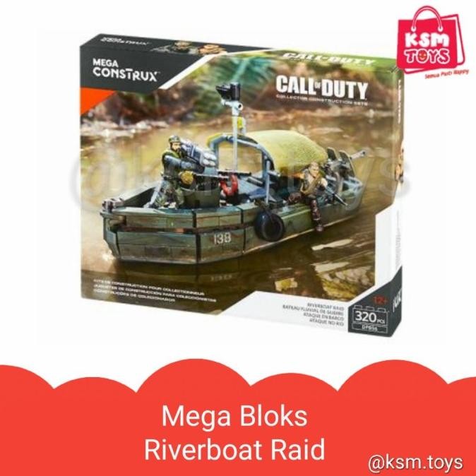 Mega Bloks Riverboat raid call of duty 320 pcs bricks blocks