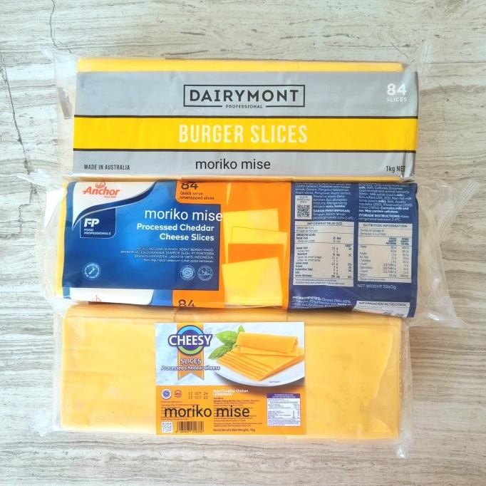 

keju anchor red cheddar melt / keju slice burger orange