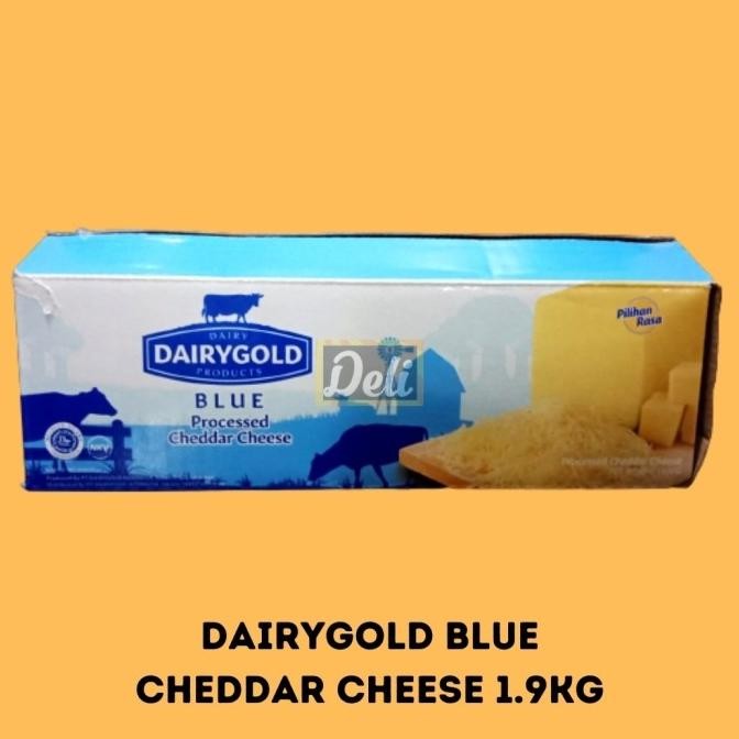 

Dairy Gold Cheddar Balok 2kg Blue Keju Cheddar/Chedar 2kg Dairygold