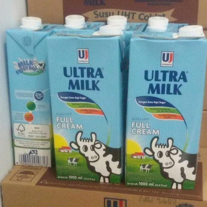 

susu ultra 1liter 1lt 1L 1000ml ultramilk full cream coklat