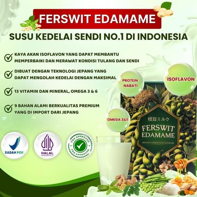 

Promo Ferswit Edamame Susu Premium Pegel Linu 200Gram Milk Dairy