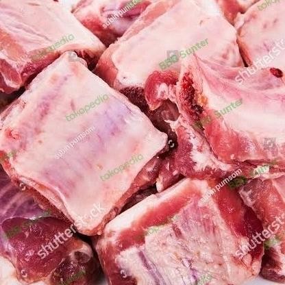 

Sale Spare Pork Ribs Iga Murni Bakut Babi Bali Potong 5X5 Cm Tulang Muda