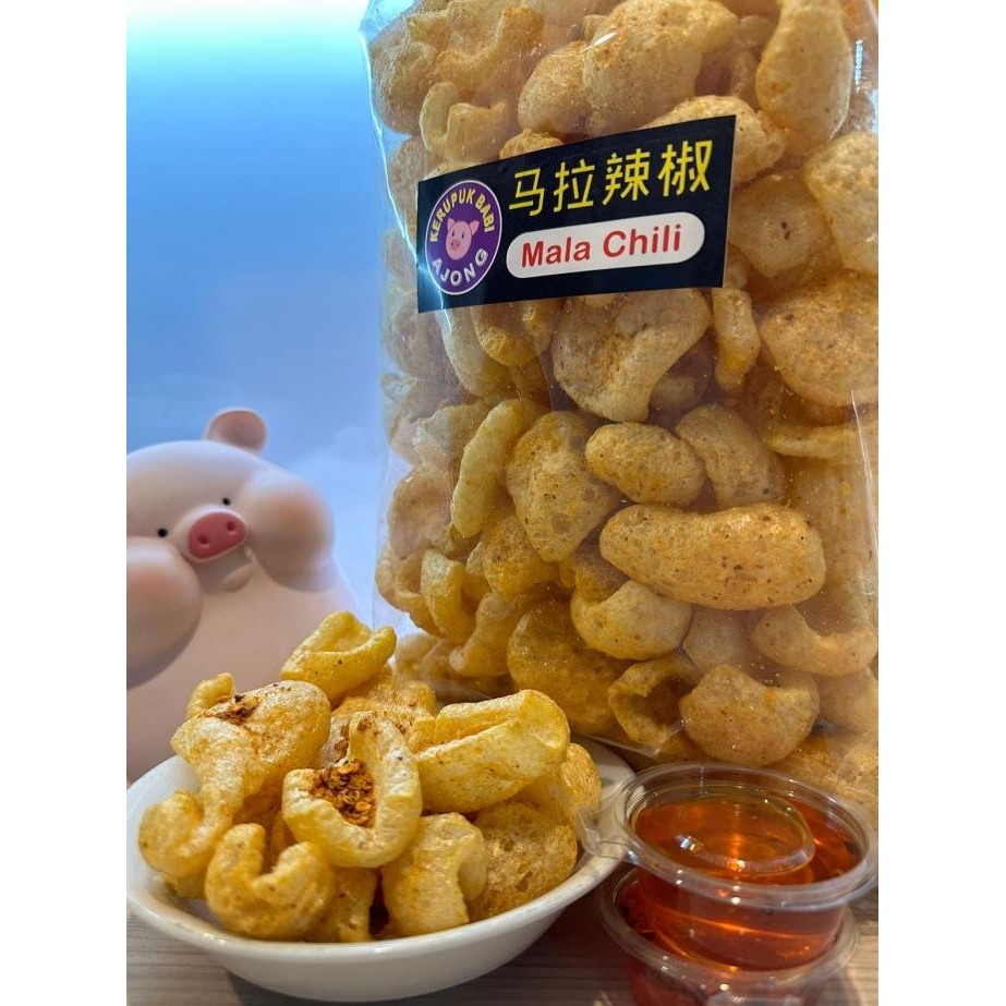 

Grosir Kerupuk Babi Ajong Premium 250 Gr Mala Chili