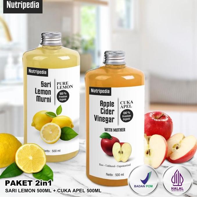 

Grosir Nutripedia Paket 2In1 Sari Lemon 500Ml Dan Cuka Apel Apel 500Ml Halal Dan Bpom