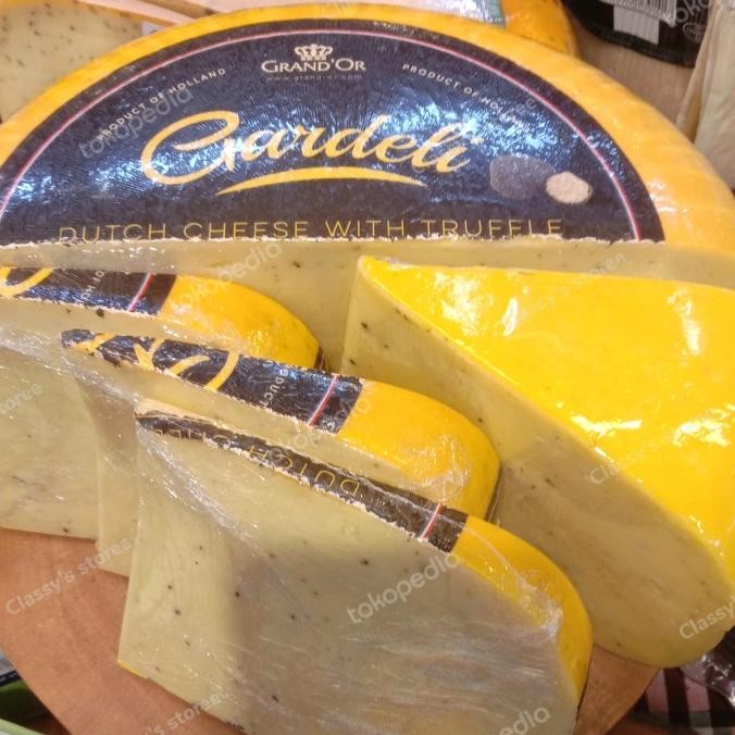 

Promo Grandor Gouda With Truffle/Keju Gouda/Keju Repack 200 Gr/Cheese
