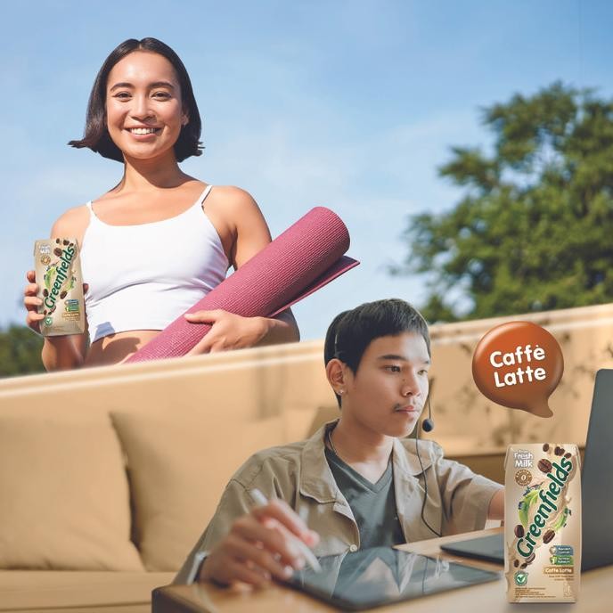 

Murah [Bundling 16 Pcs] Susu Greenfields Uht Caffe Latte 200 Ml