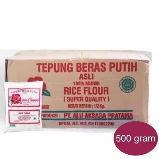 

Grosir Tepung Beras Putih Rose Brand 500 Gram (1 Karton Isi 20 Bks)