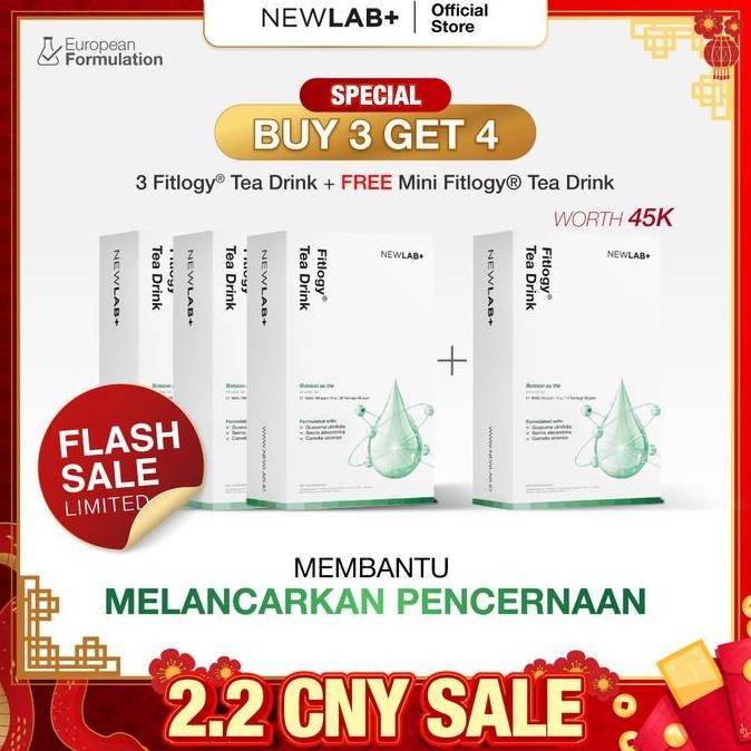 

Grosir [Special Cny 2.2] Newlab 3 Box Fitlogy Tea Drink Free 1 Box Fitlogy Mini Tea Drink | Minuman Teh Hijau Herbal