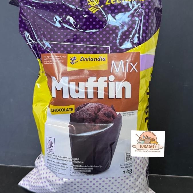 

Grosir Zimuffin Cokelat 1Kg Tepung Premix Muffin Coklat Chocolate Zeelandia