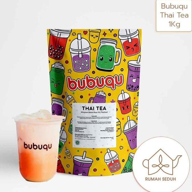 

Promo 1Kg Bubuqu Thai Tea Powder Drink - Minuman Bubuk Teh Thailand Orange Air