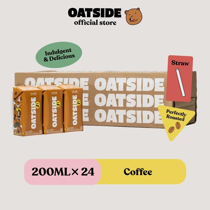 

Murah Oatside Mini Straw Oat Milk Coffee 200Ml (24Pcs/1 Karton) (Kemasan Dengan Sedotan) | Susu Oat Rasa Kopi