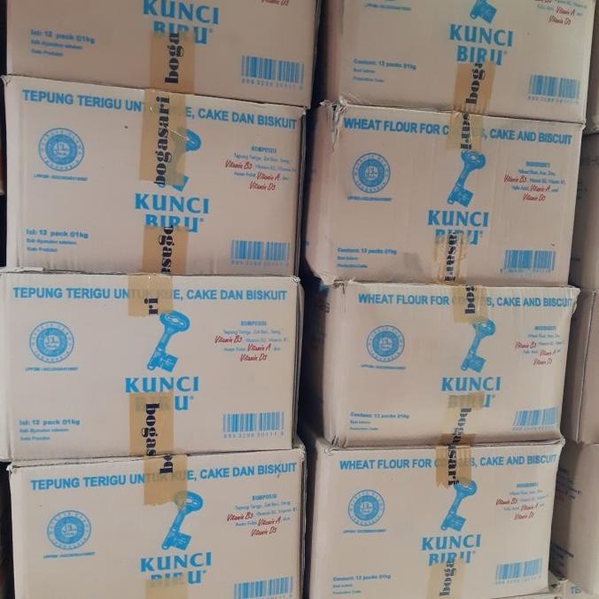 

Grosir Terigu Kunci Biru (1Carton 12Pcs) / Terigu Kunci Biru 1Dus