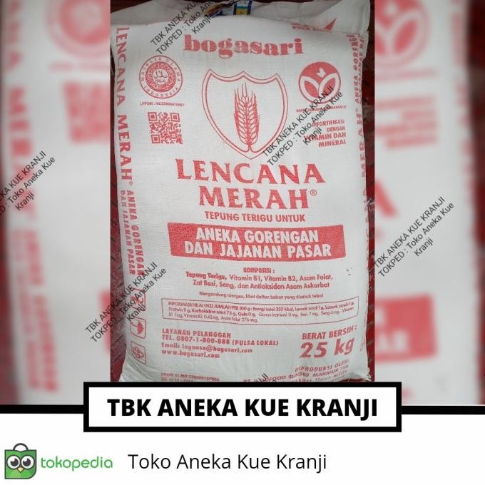 

Sale Lencana Merah Tepung Terigu 25 Kg Bogasari 1 Bal Sak Kemasan