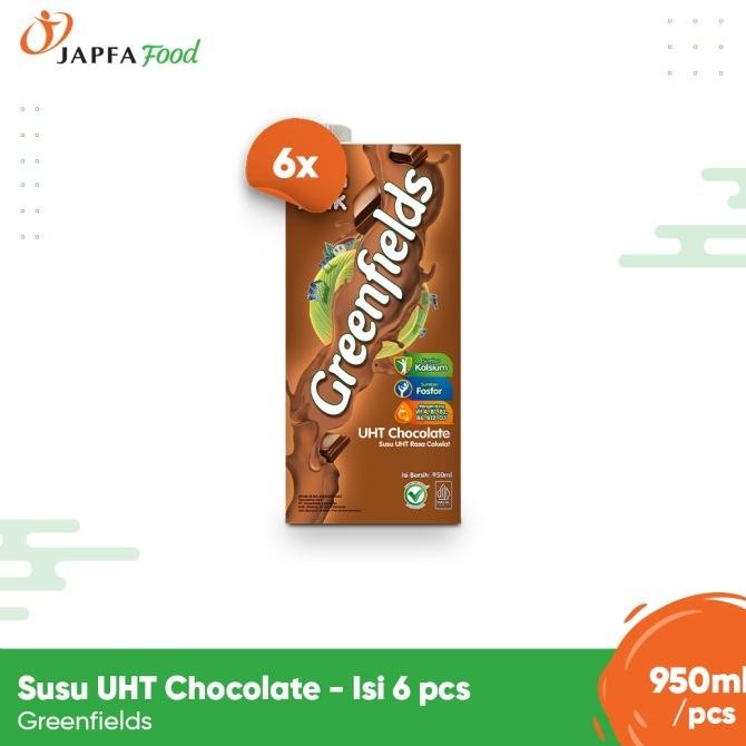 

Sale Susu Greenfields Uht Chocolate 950Ml - Isi 6 Pcs - 100% Fresh Milk Dari Greenfields Farm
