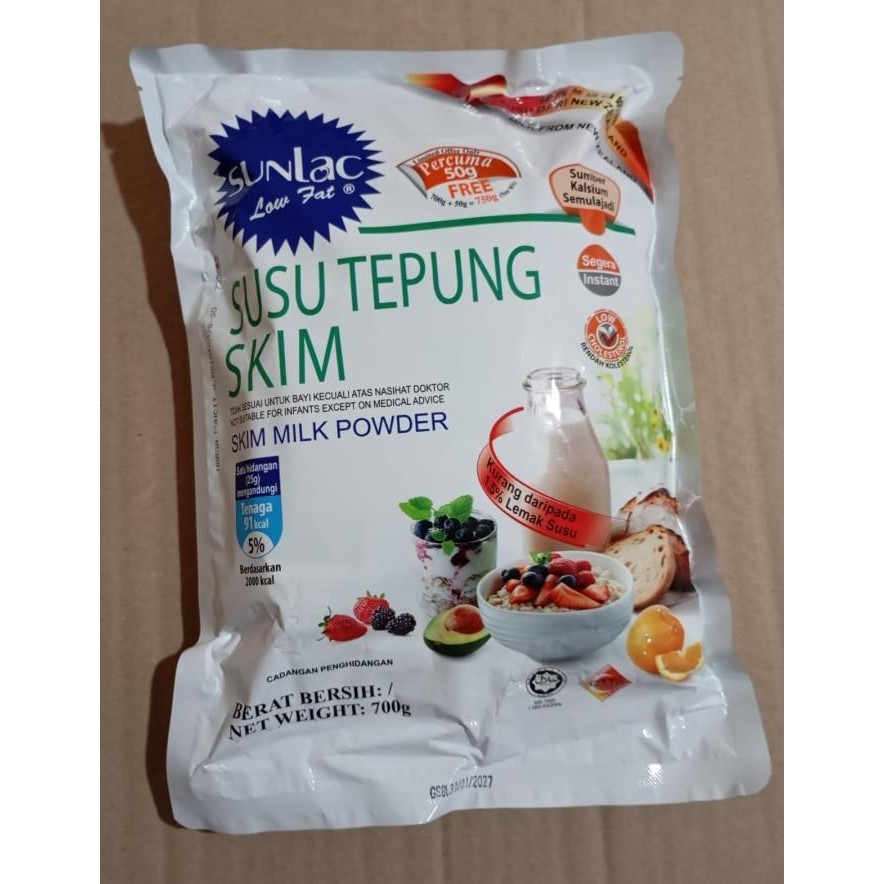 

Grosir Sunlac Susu Tepung Skim Malaysia 700Gr