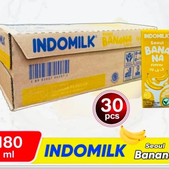 Grosir Susu Uht Indomilk Seoul Banana 180Ml 1 Dus