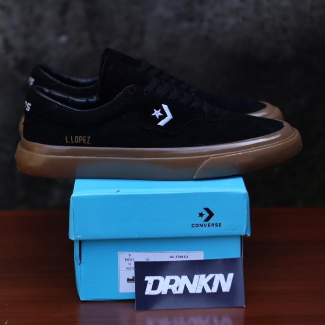 Sepatu Converse Cons X Louie Lopez Black Gum - PREMIUM IMPORT