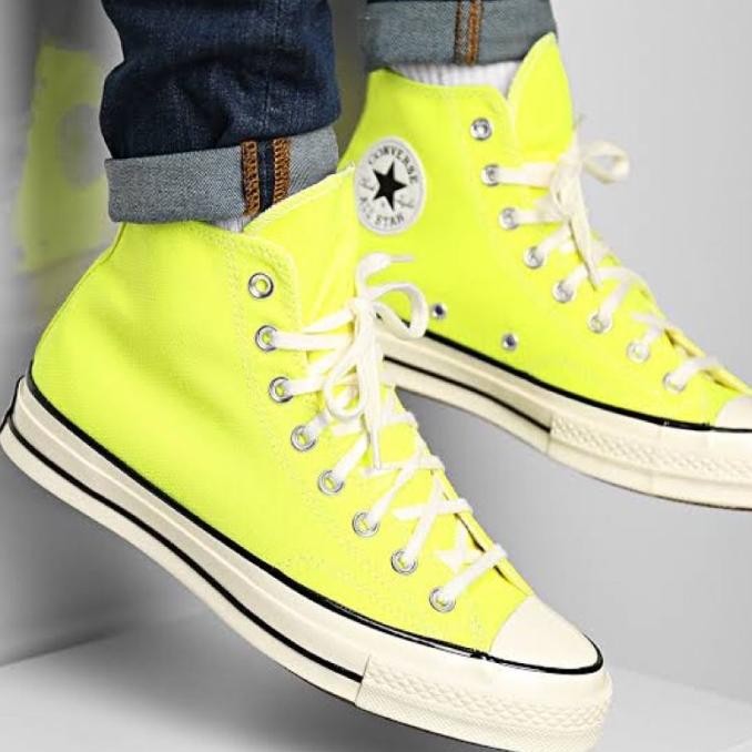 Original SALE 70% SEPATU CONVERSE CHUCK 70 HI LEMON 169341C UNISEX