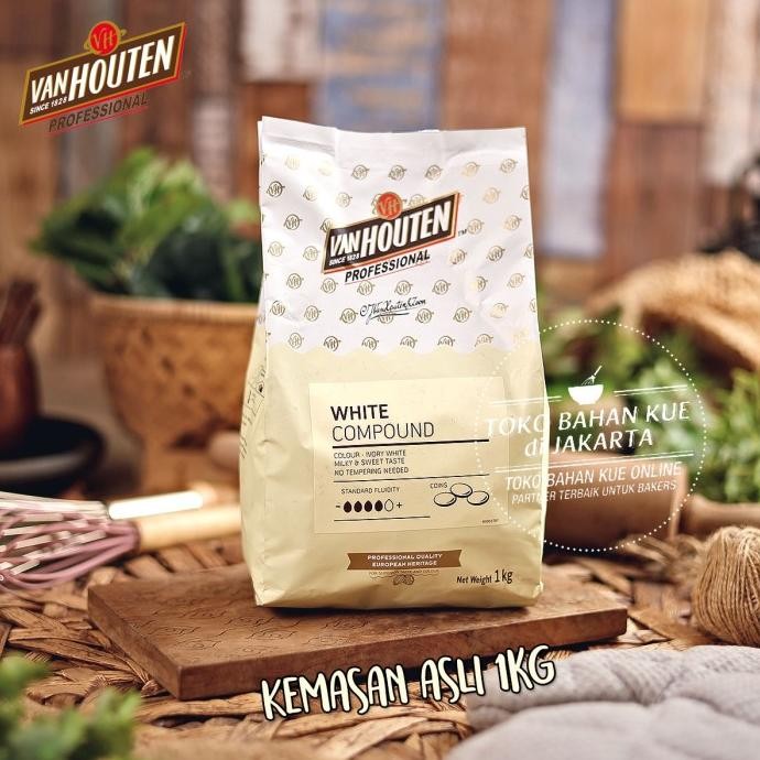 

Promo Van Houten Coin 500Gr White Chocolate Manis Rasa Susu Cokelat Compound