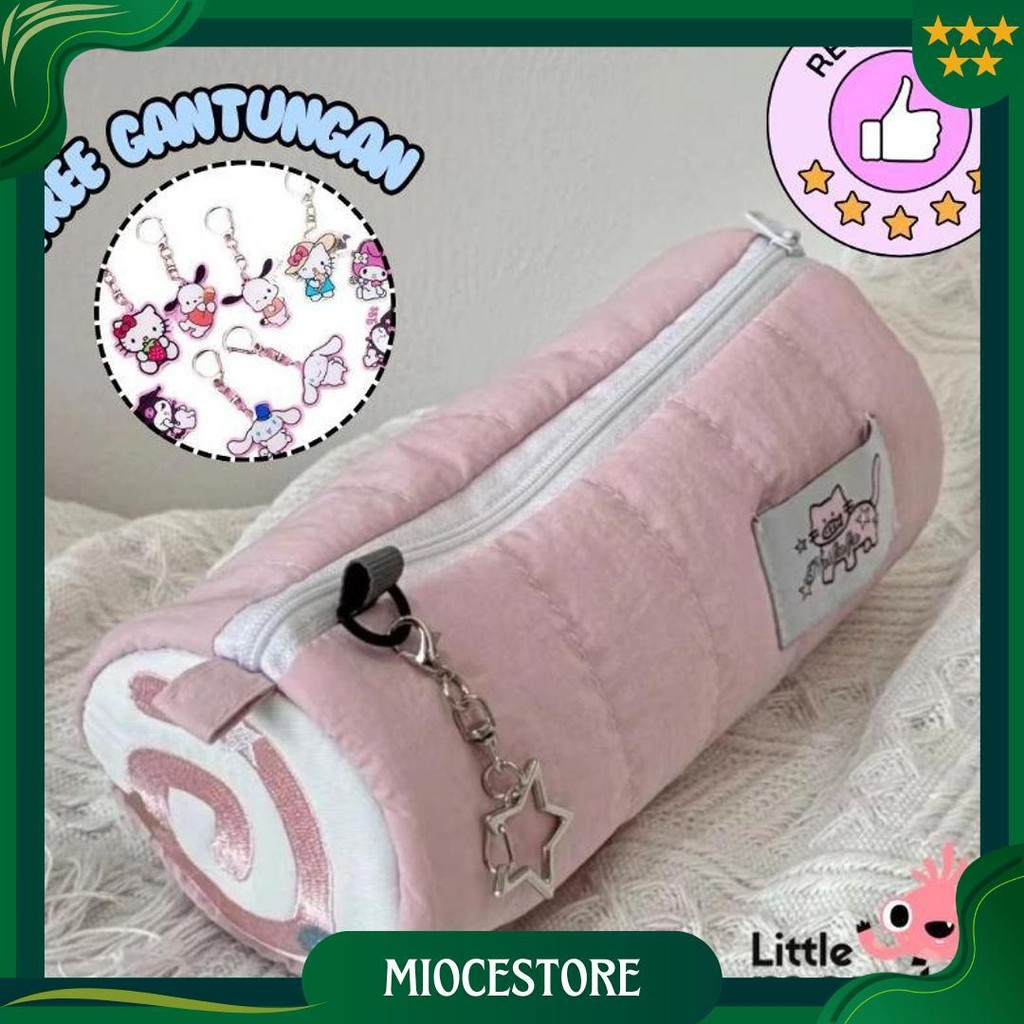 

Kotak Pensil Aesthetic Korea Tempat Pensil Korea Roll Cake Tas Makeup Roll Cake Premium Free Gantungan Kunci (Sb-2) Sale