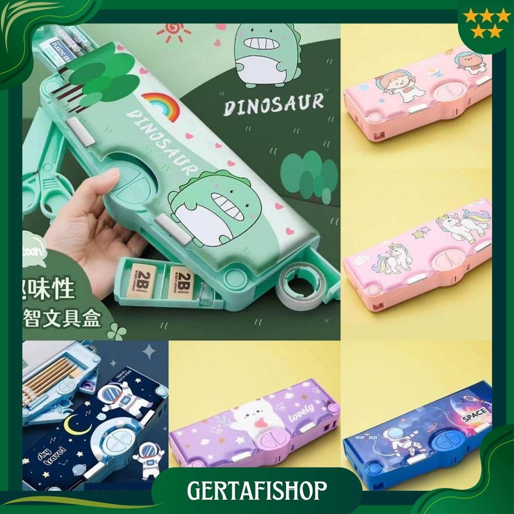 

Kotak Pensil Multifungsi Rautan Gunting Motif Untuk Anak Kotak Pensil Pola Kartun Lapisan Ganda Dan Tunggal Dengan Rautan Kapasitas Ori