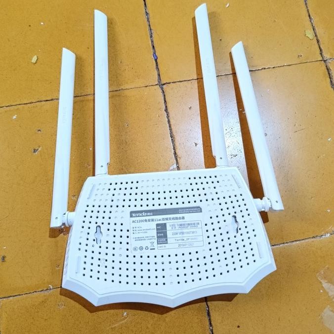 Router Tenda Ac5S Bekas Normal Dual Band 5G Adaptor 9V 0,6A Co