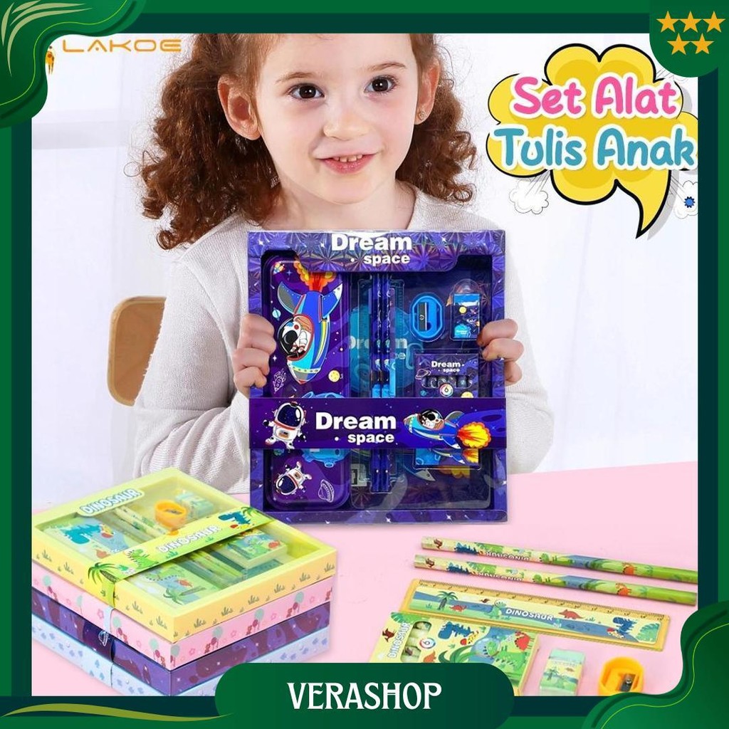 

Lakoeofficialmall Kotak Pensil Anak Set 6 In1 Stationery Kotak Pensil Karakter Alat Tulis Anak Set Best Seller