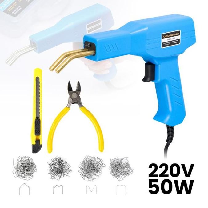 Murah Alat Las Spaktor Bodi Bemper Plastik Kendaraan Otomotif Ac 220 V 50W Bonus Staples