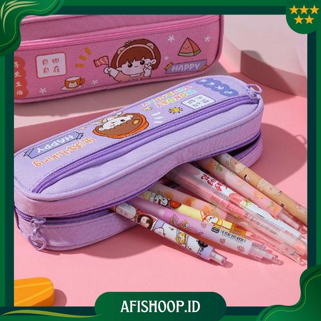

Osm Jkt S5833 Tempat Pensil / Tempat Alat Tulis Motif Lucu / Pencil Case Cartoon / Tempat Pensil Resleting Model Terbaru Ori
