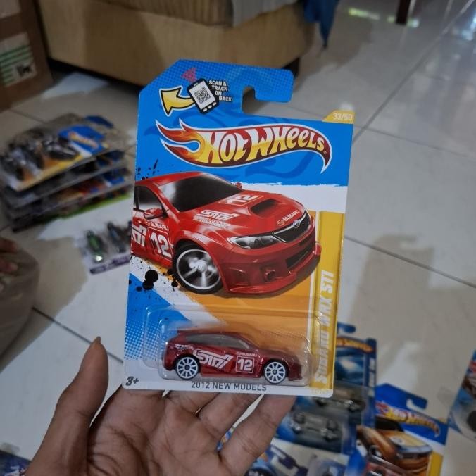 HOT WHEELS HOTWHEELS SUBARU WRX STI RED 2012 HW PREMIERE 2104T