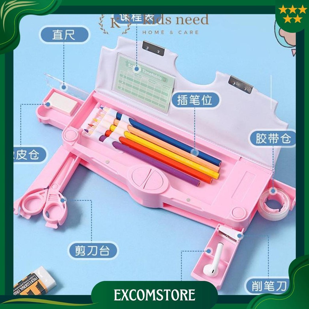 

Kotak Pensil Mekanik Multifungsi Pensil Box Lengkap Peruncing Gunting Isolasi Penghapus Penggaris Tempat Pensil Karakter Waterproof Kotak Pensil Anak Tulis Lucu Sekolah Hampers Promo