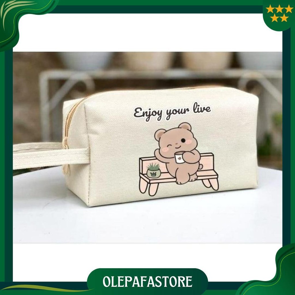 

Cod Tempat Pensil Pouch Kosmetik Serbaguna Bahan Dinir Premium Fashion Korea Terlaris Promo 4.4