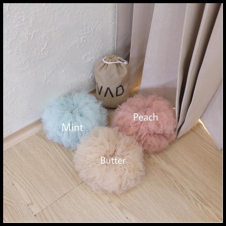 Terlaris Scrunchie Cepol Kuncir Rambut Hijab Wanita Anti Pusing Bahan Soft Tile Atau Tule Premium Le
