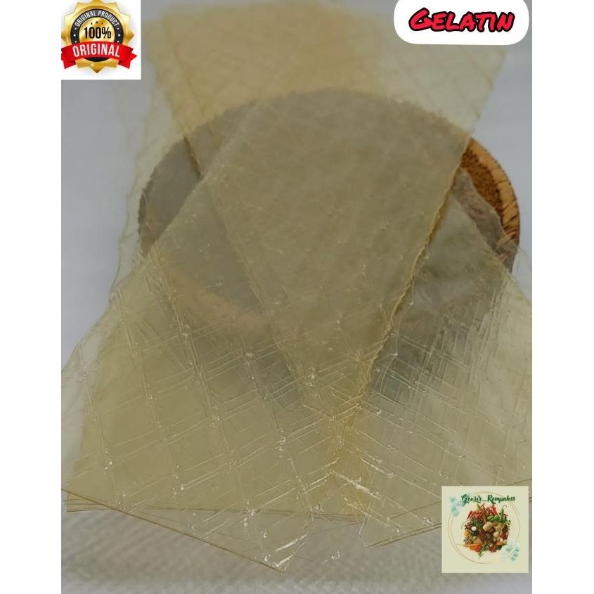 

Promo Gelatine Sheet / Gelatin Sheet / Gelatine Lembaran 50Gram