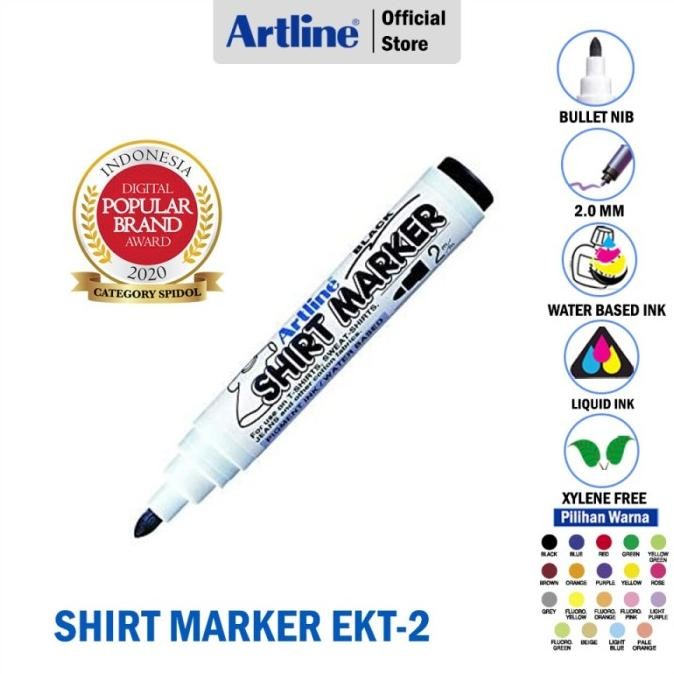 

SPIDOL ARTLINE WATERPROOF SHIRT MARKER EKT-2