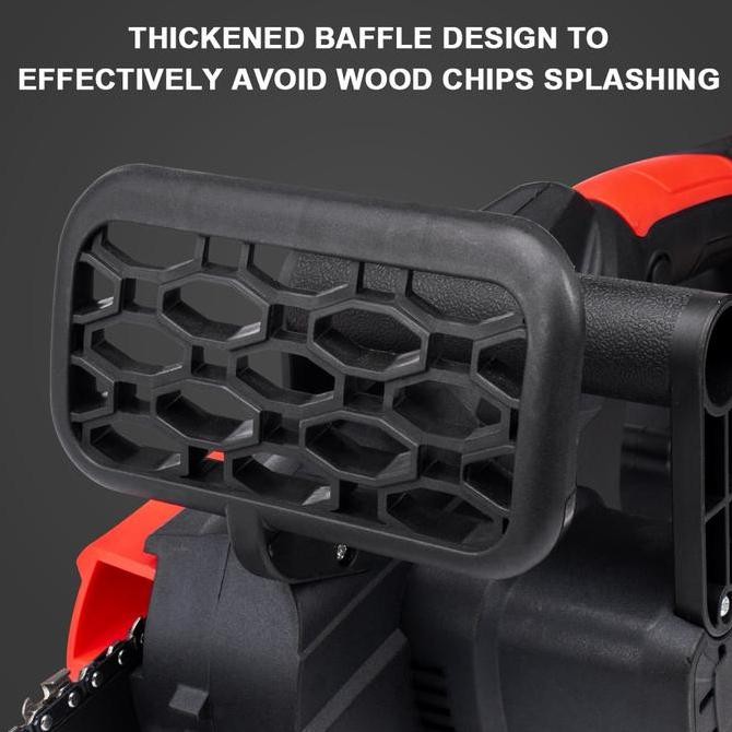 Promo Jld Cordless Chainsaw 12" Mesin Gergaji Listrik Gergaji Baterai 88Vf Pemotong Kayu Electric Sa