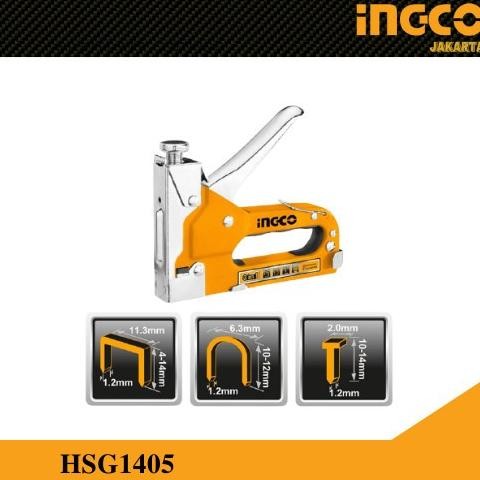 

STAPLES GUN 3-IN-1 / STAPLER STEPLES TEMBAK STAPLE GUN INGCO HSG1405 ORIGINAL DAN TERPERCAYA