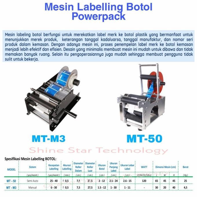 

Labelling Bottle ~ Manual Mt-M3 & Semiauto Mt-50 ~ Mesin Label Botol New Stok