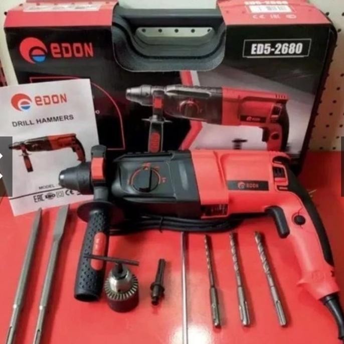Sale Mesin Bor Beton Edon 26Mm Rotary Hammer Sds Plus 3 Mode Bobok Bor