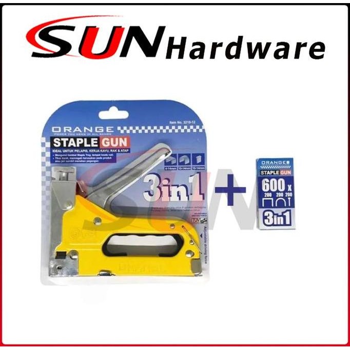 

STAPLER TEMBAK ADJUSTABLE 3 IN 1 STAPLES GUN HEKTER TACKER KAIN KULIT JOK MOTOR SOFA TERPAL ORIGINAL DAN TERPERCAYA